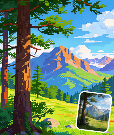 Balanced Edges & Harmonious Pixel Colors